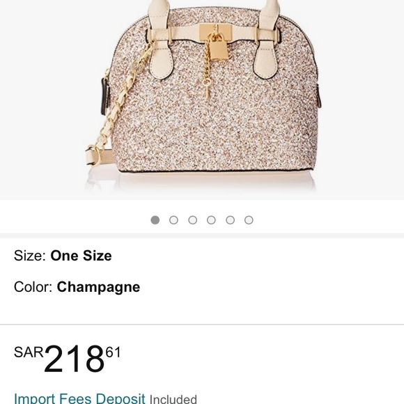 🆕 Beautiful Aldo sparkly shoulder bag with functional lock and key design. - Picture 11 of 11